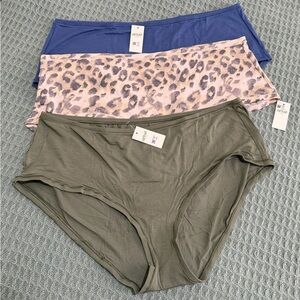 Aerie NWT set of 3 Mid Rise Boybrief panties size XL